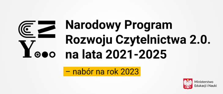Narodowy Program Czytelnictwa 2.0! logotyp programu 