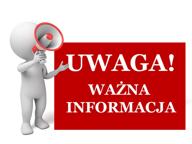 uwaga! ważna informacja