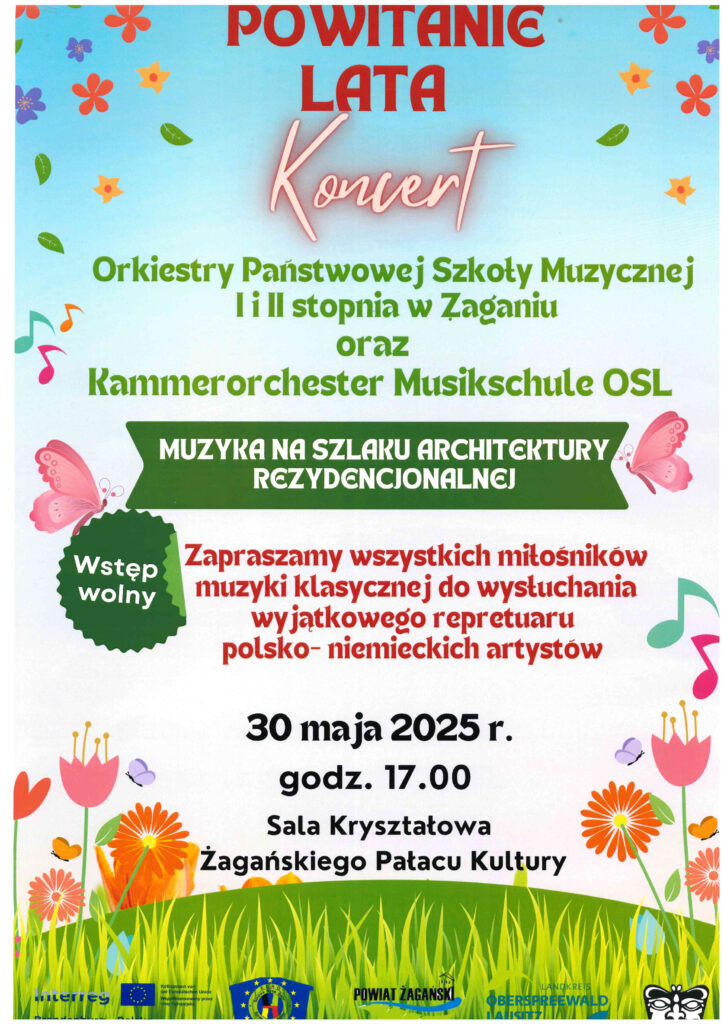 Zaproszenie na Koncert „Powitanie Lata” - plakat