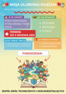 UWAGA! KONKURS "MOJA ULUBIONA KSIĄŻKA" – CZAS NA KREATYWNOŚĆ!