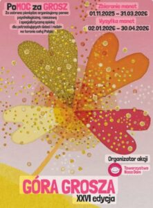 GÓRA GROSZA 2025/2026: ZBIERAMY MONETY DLA DZIECI! - plakat