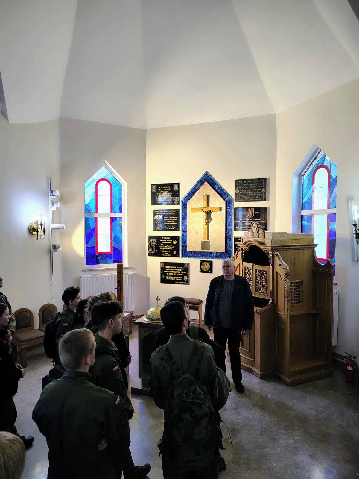 Wizyta w Sali Tradycji Czarnej Dywizji 11 LDKP - zdjęcie 13