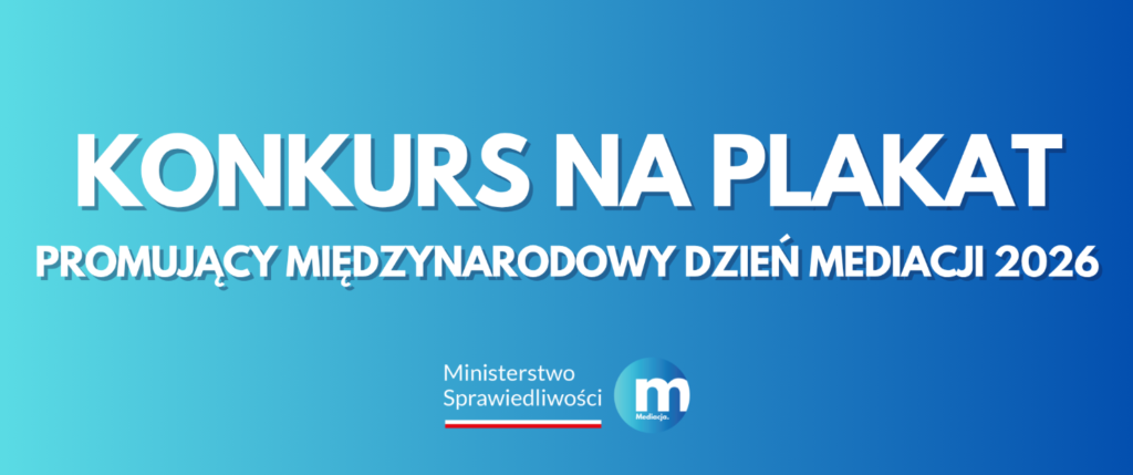 Konkurs z okazji Międzynarodowego Dnia Mediacji - baner informacyjny