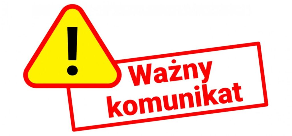 ważny komunikat